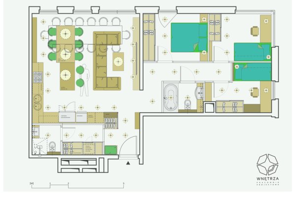 PROJEKT 21. MIESZKANIE 80 M2 W NOWYM BUDOWNICTWIE